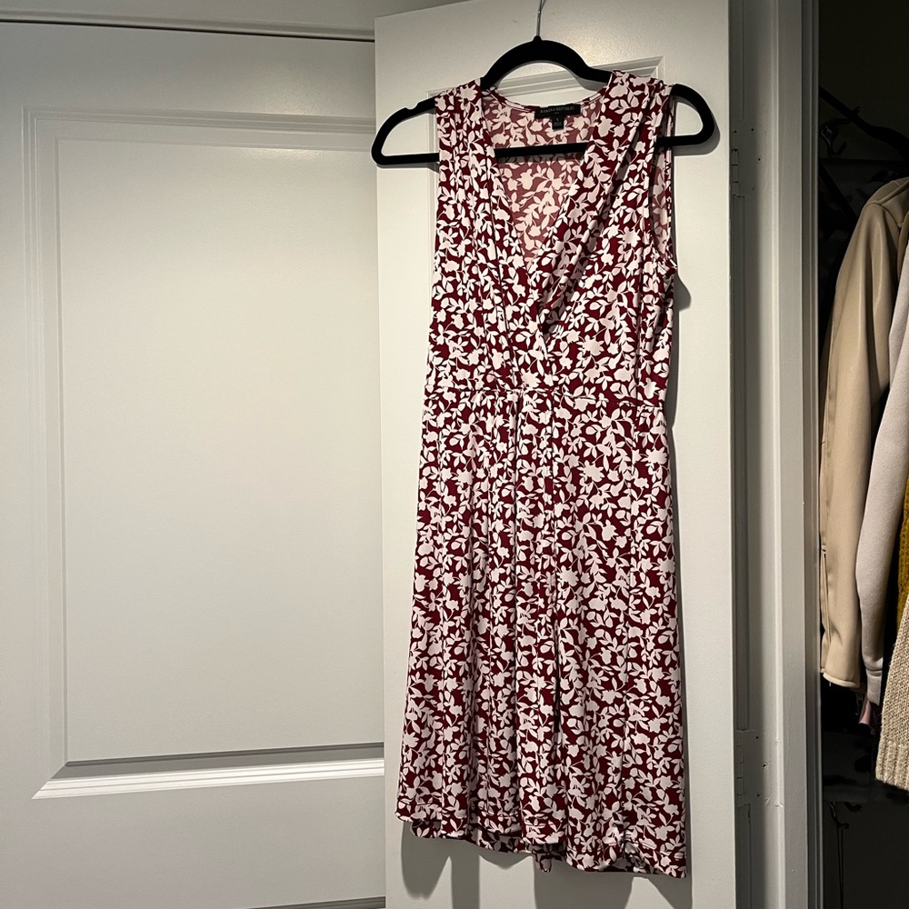 Banana republic factory pleated knit wrap dress